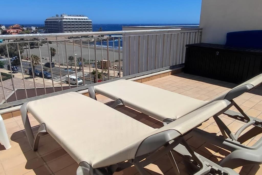 El Medano Beachfront Triplex Penthouse With Pool, Rooftop, Sea View Extérieur photo